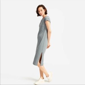 Everlane The Luxe Cotton Side-Slit Tee Dress NWOT✨